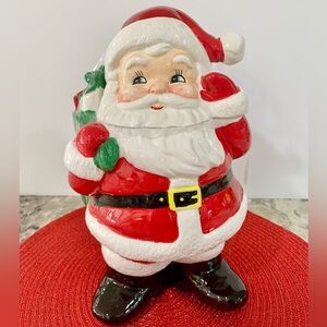 Festive Santa Claus Cookie Jar